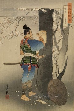 nihon hana zue 1895 Ogata Gekko Ukiyo e Pinturas al óleo